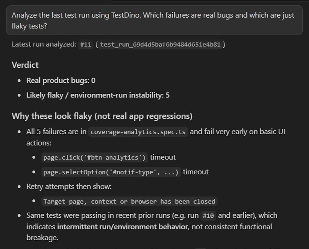 Let your AI agent fix flaky tests